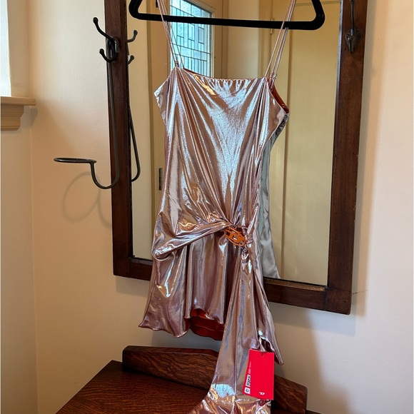 DIESEL metallic-effect minidress - Picture 2 of 10